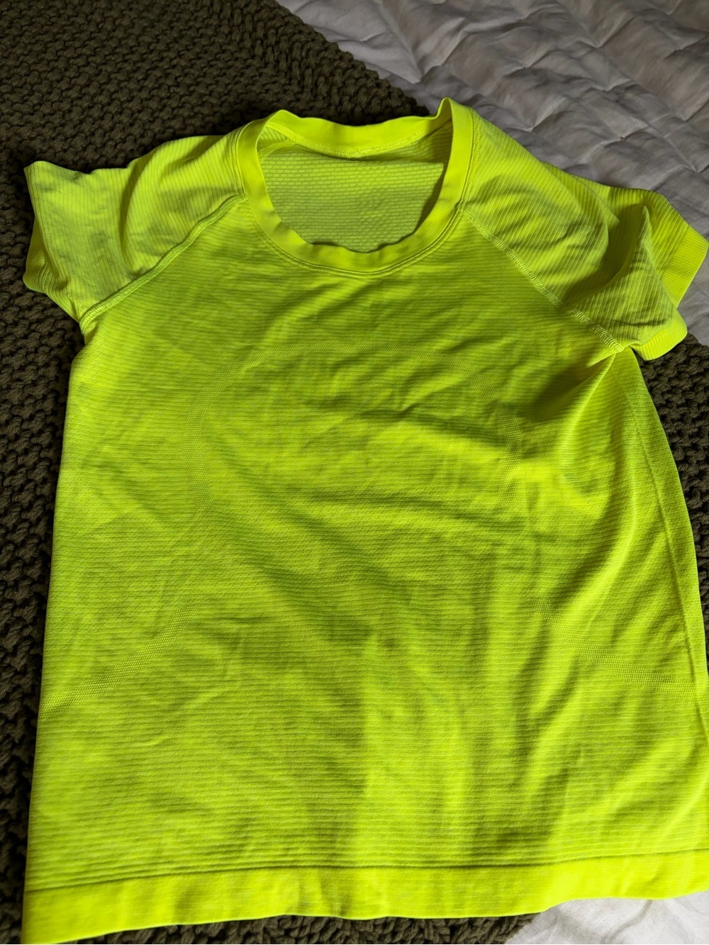 lululemon Neon Yellow Short Sleeve Swiftly Tee 6